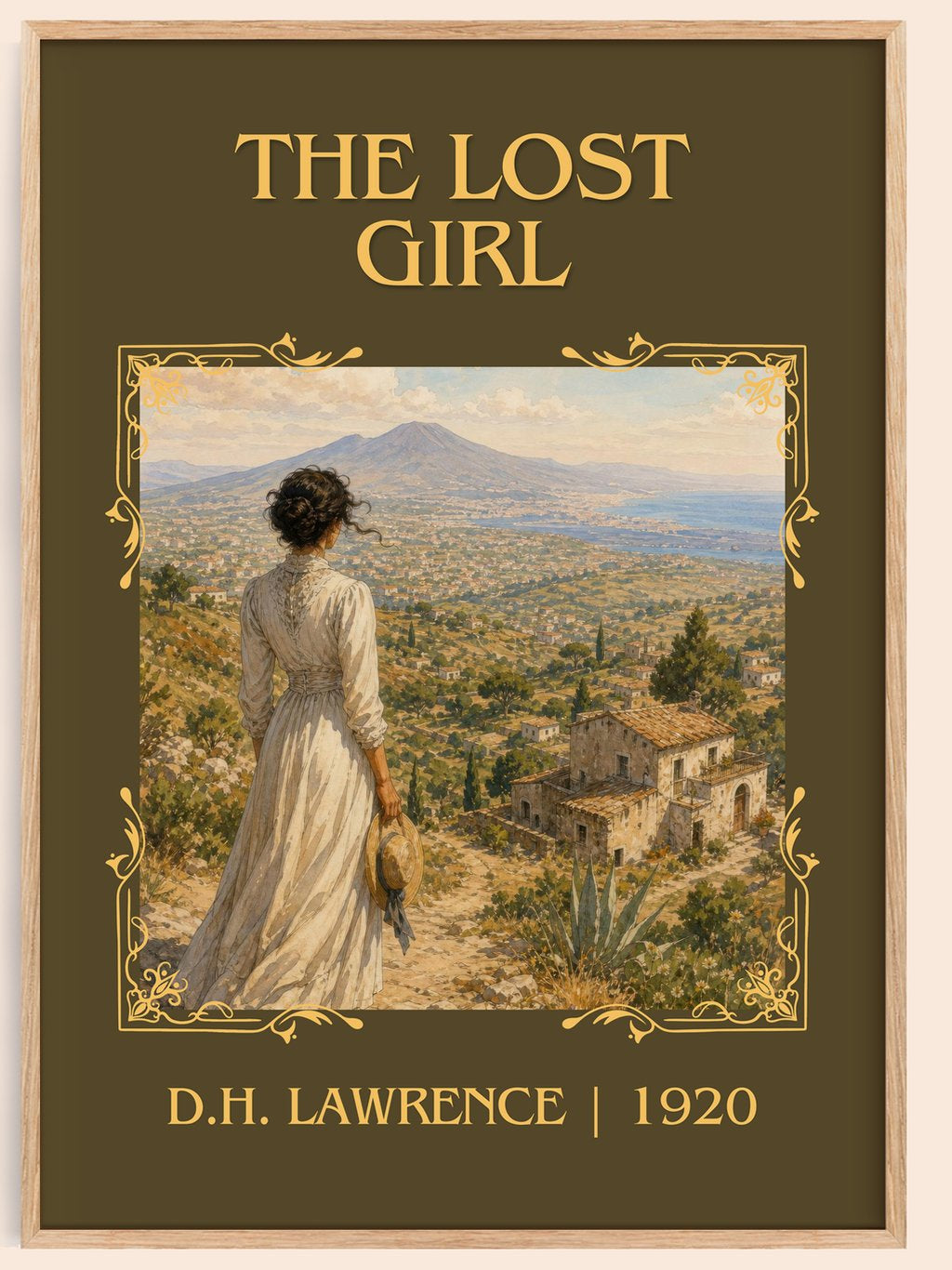 The Lost Girl Classic Book Art Print by D.H. Lawrence – book poster
