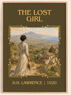The Lost Girl Classic Book Art Print by D.H. Lawrence – book poster