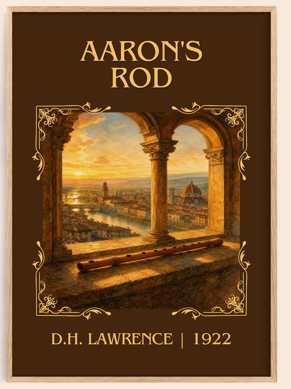 Aaron'S Rod Classic Book Art Print by D.H. Lawrence – book poster