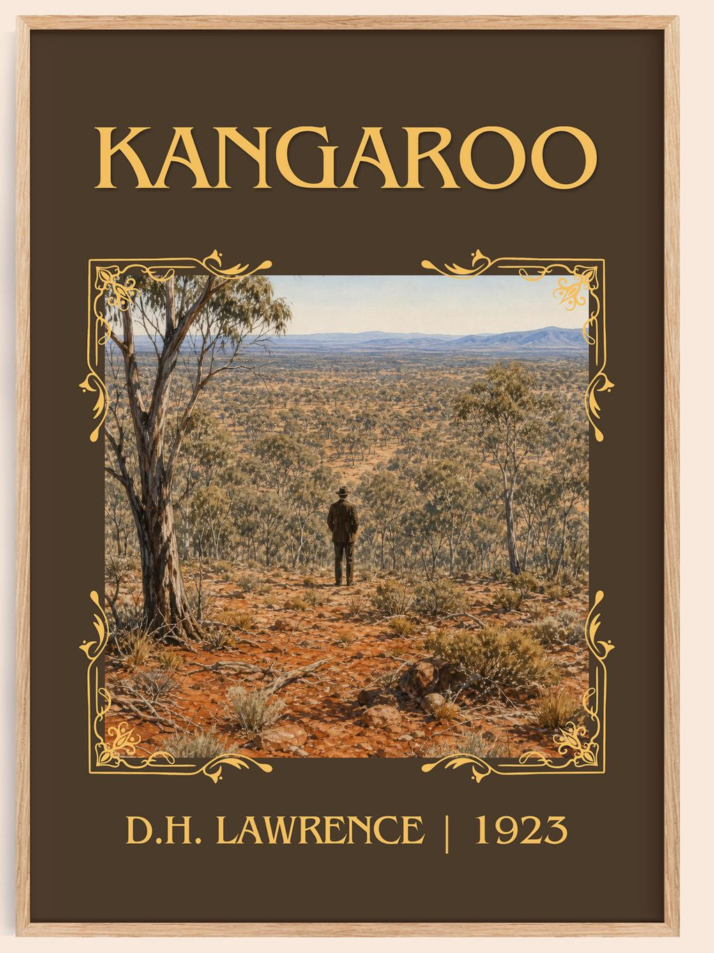 Kangaroo Classic Book Art Print by D.H. Lawrence – book poster