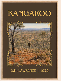 Kangaroo Classic Book Art Print by D.H. Lawrence – book poster