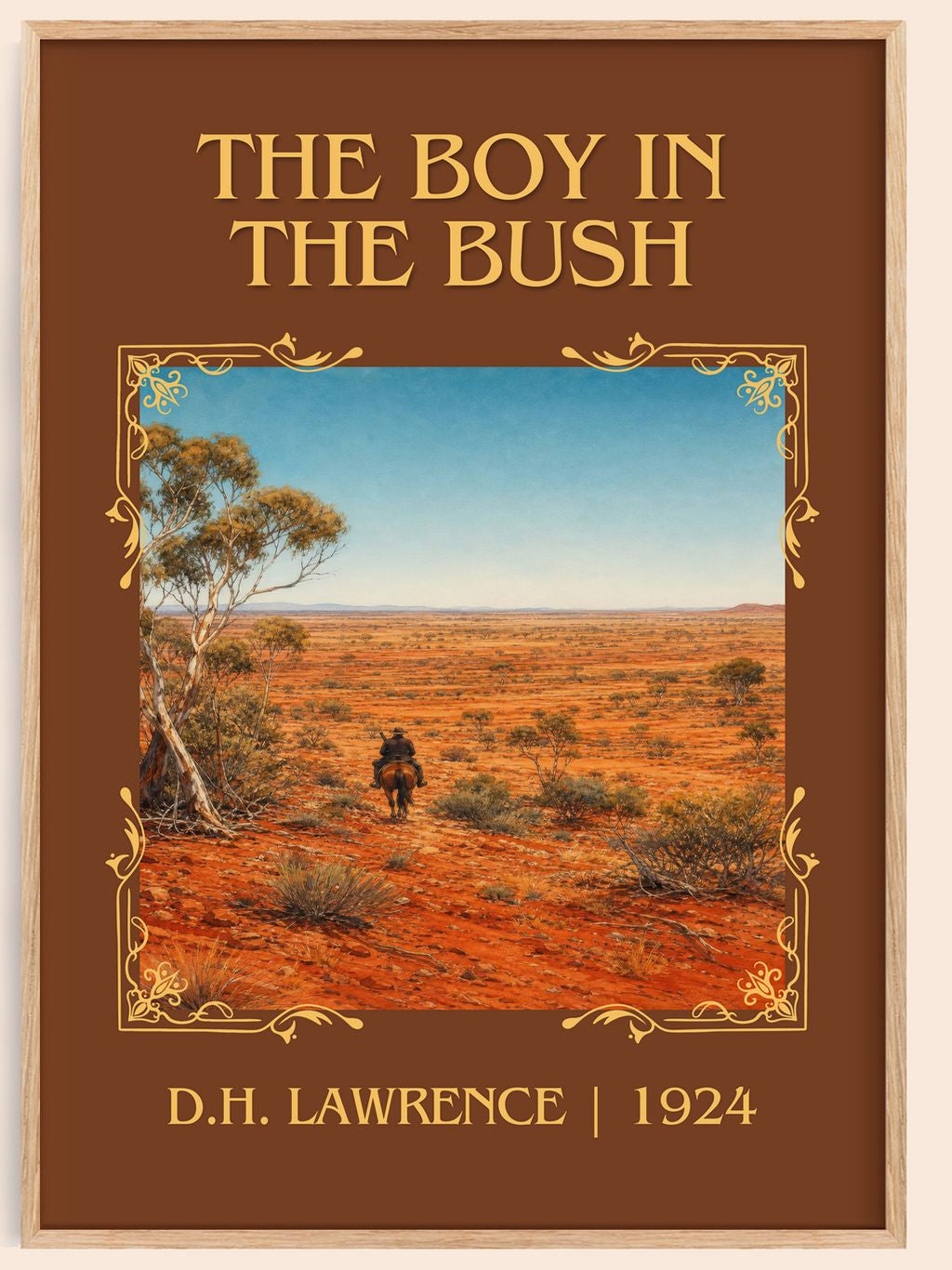 The Boy In The Bush Classic Book Art Print by D.H. Lawrence – book poster