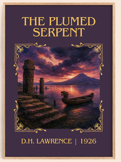 The Plumed Serpent Classic Book Art Print by D.H. Lawrence – book poster