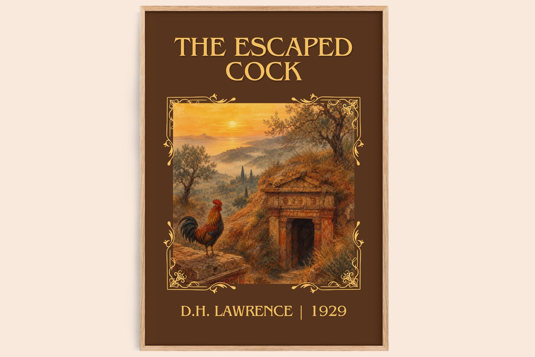 The Escaped Cock Classic Book Art Print by D.H. Lawrence