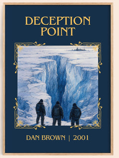 Deception Point Classic Book Art Print by Dan Brown – book poster