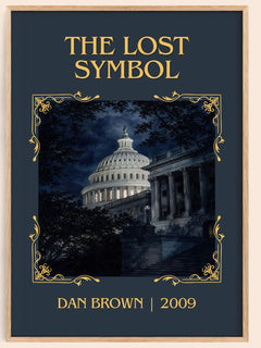 The Lost Symbol Classic Book Art Print by Dan Brown – book poster
