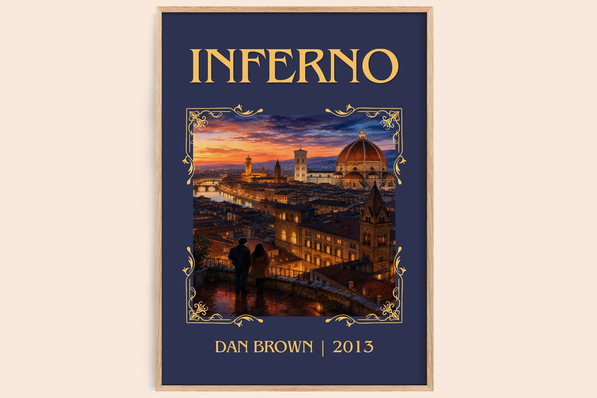 Inferno Classic Book Art Print by Dan Brown