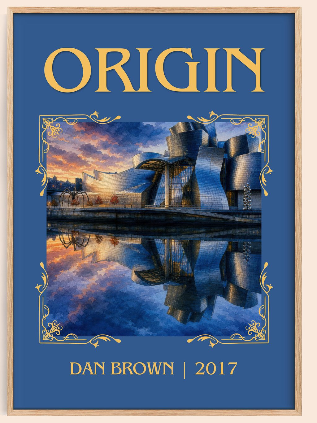 Origin Classic Book Art Print by Dan Brown – book poster