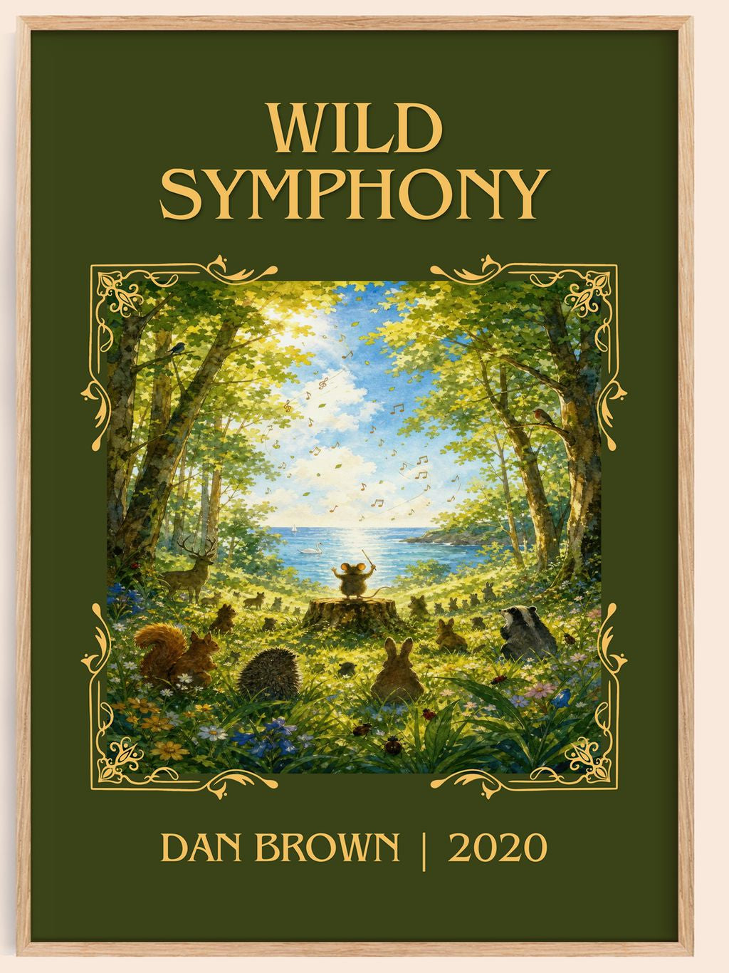 Wild Symphony Classic Book Art Print by Dan Brown – book poster
