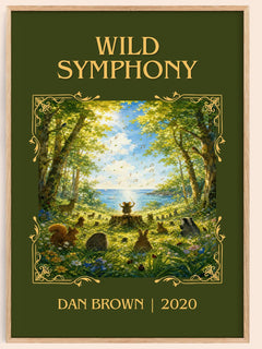 Wild Symphony Classic Book Art Print by Dan Brown – book poster