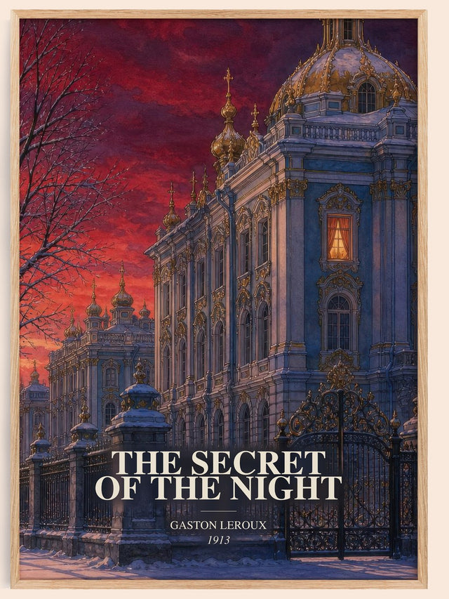 The Secret Of The Night Book Watercolour Illustration by Gaston Leroux
