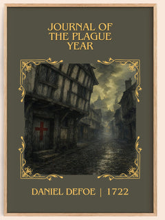 Journal Of The Plague Year Classic Book Art Print by Daniel Defoe – book poster