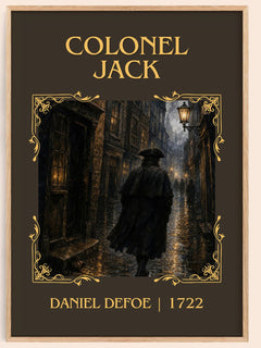 Colonel Jack Classic Book Art Print by Daniel Defoe – book poster