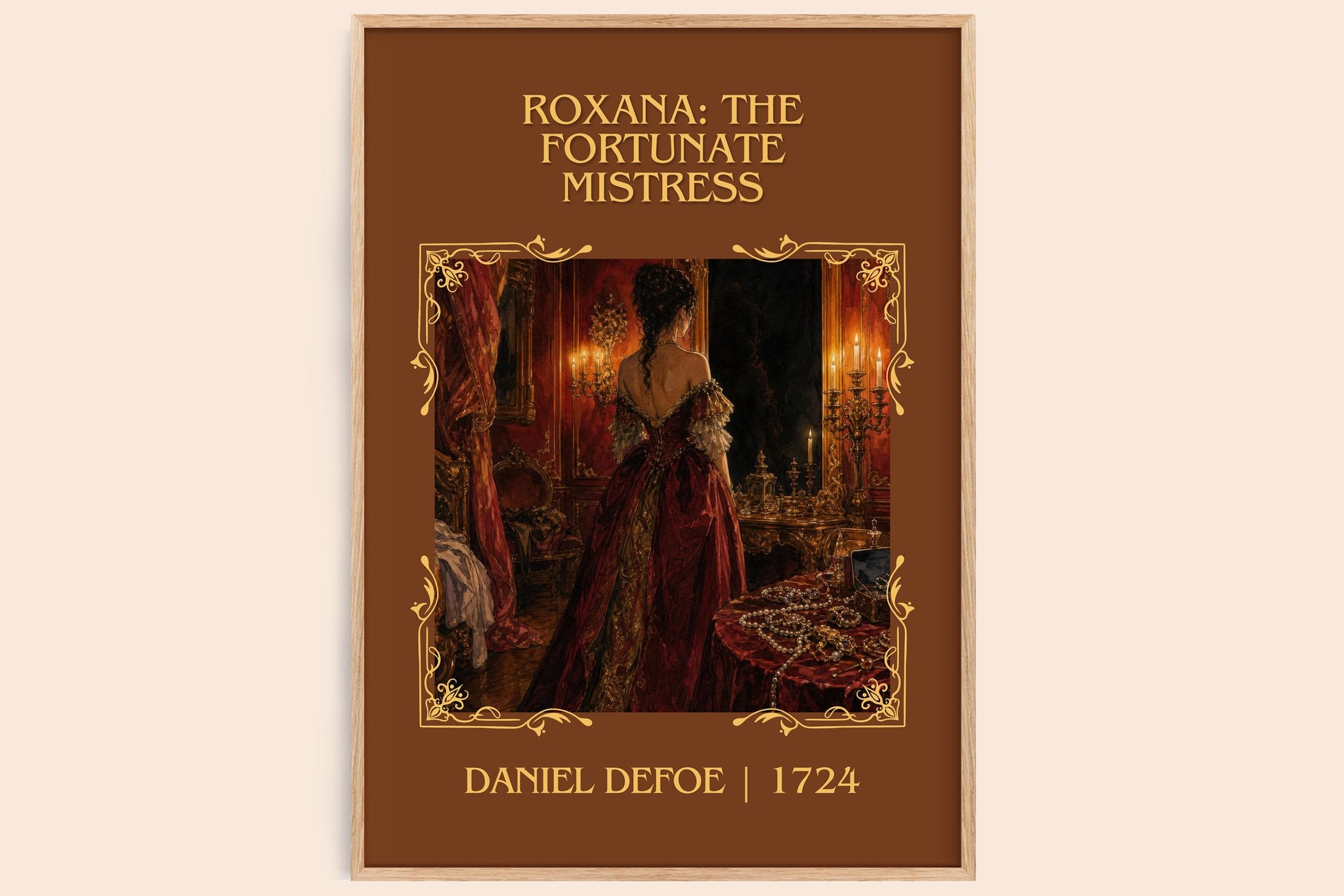 Roxana: The Fortunate Mistress Classic Book Art Print by Daniel Defoe