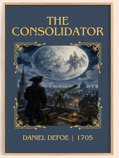 The Consolidator Classic Book Art Print by Daniel Defoe – book poster
