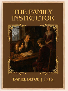 The Family Instructor Classic Book Art Print by Daniel Defoe – book poster