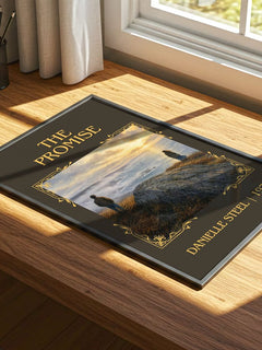The Promise Classic Book Art Print by Danielle Steel – print on a sunlit desk