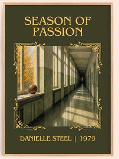 Season Of Passion Classic Book Art Print by Danielle Steel – book poster