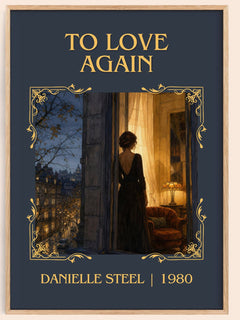 To Love Again Classic Book Art Print by Danielle Steel – book poster