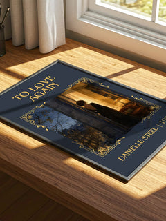 To Love Again Classic Book Art Print by Danielle Steel – print on a sunlit desk