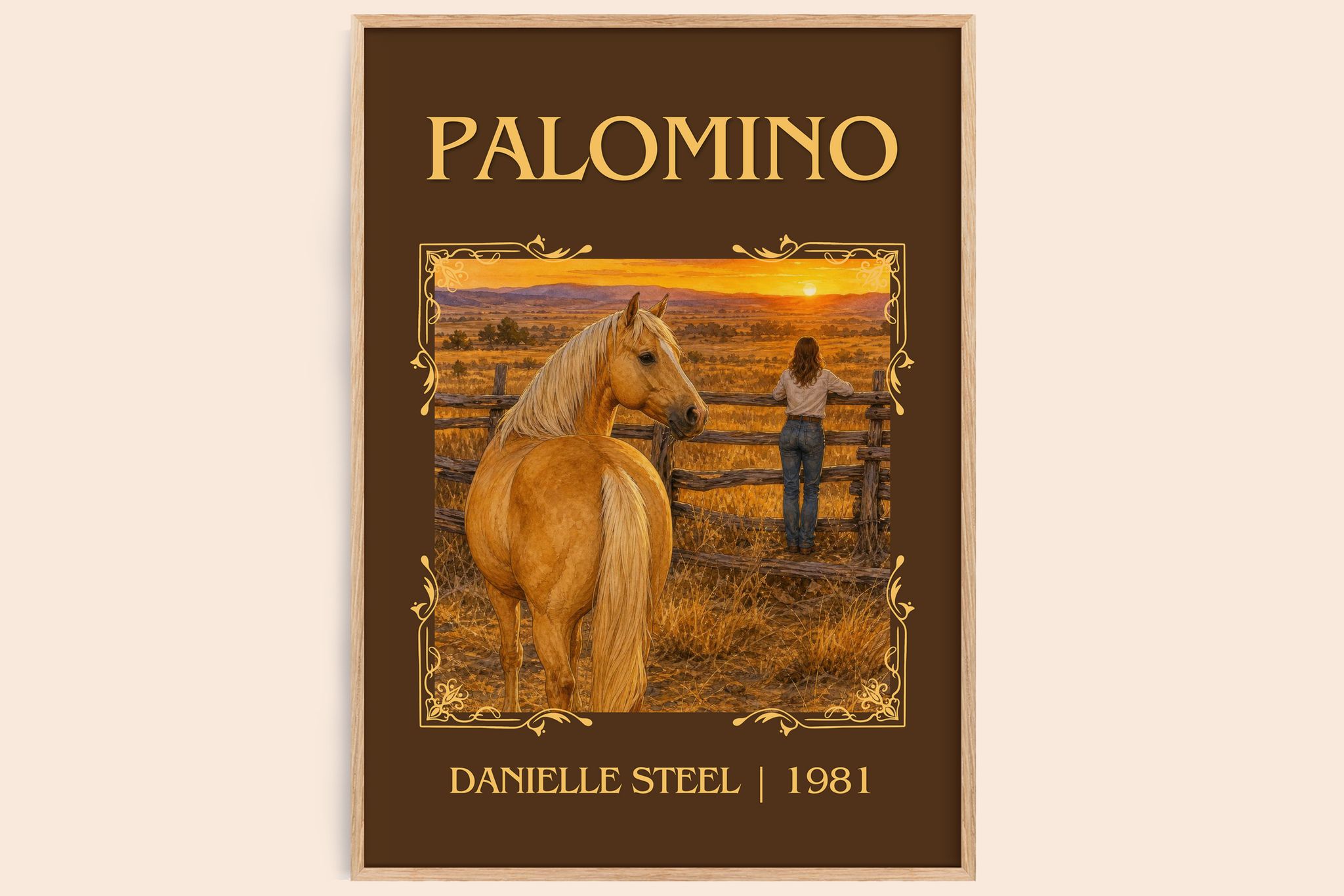 Palomino Classic Book Art Print by Danielle Steel