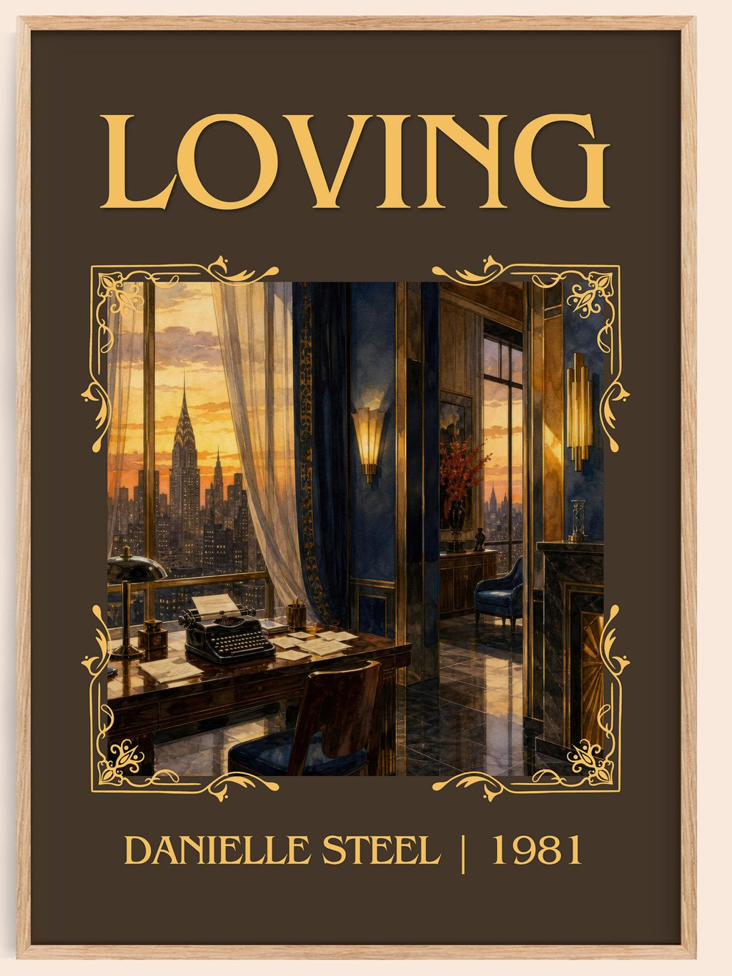 Loving Classic Book Art Print by Danielle Steel – book poster