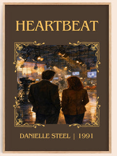 Heartbeat Classic Book Art Print by Danielle Steel – book poster
