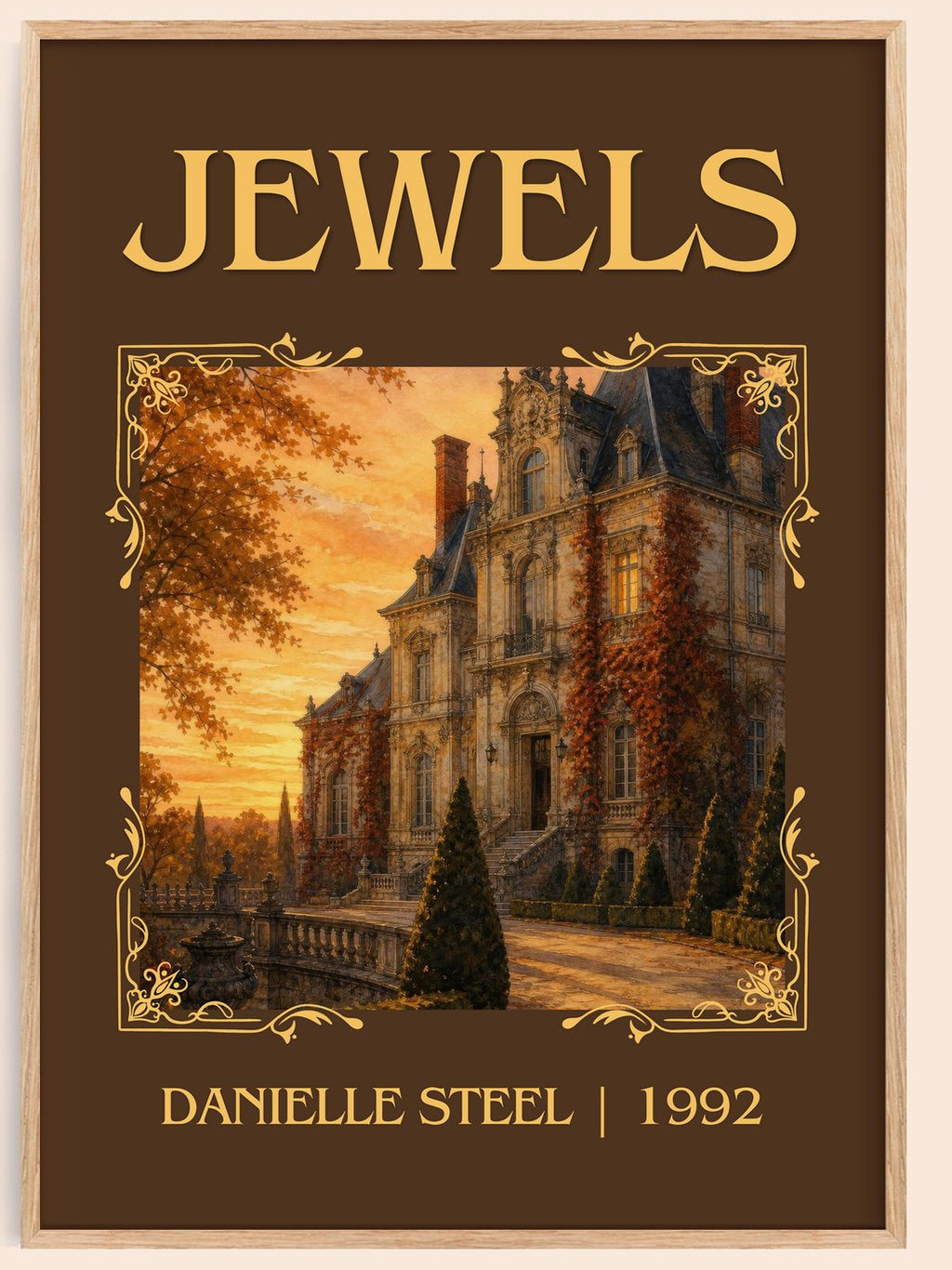 Jewels Classic Book Art Print by Danielle Steel – book poster