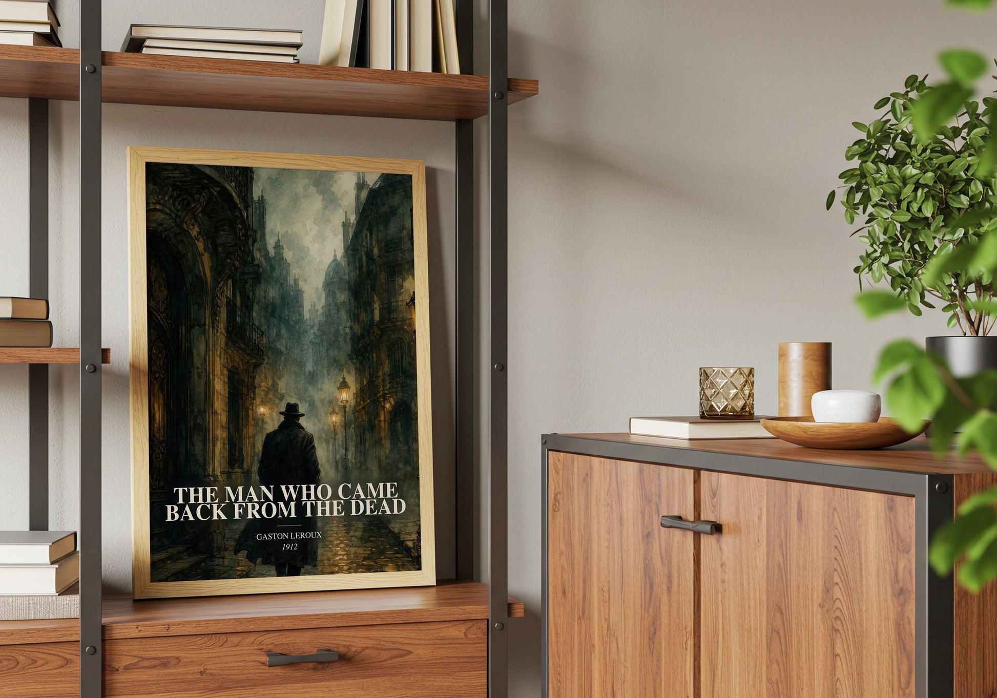 The Man Who Came Back From The Dead book watercolour illustration paper finish options – matte satin gloss