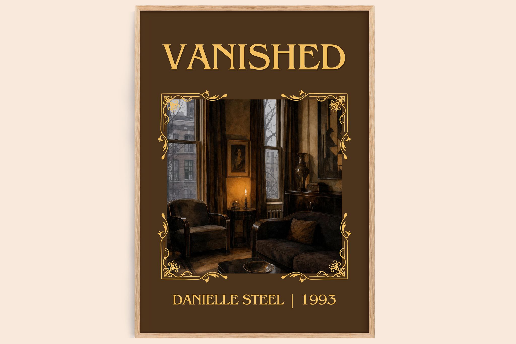 Vanished Classic Book Art Print by Danielle Steel