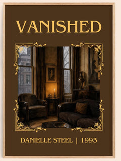 Vanished Classic Book Art Print by Danielle Steel – book poster