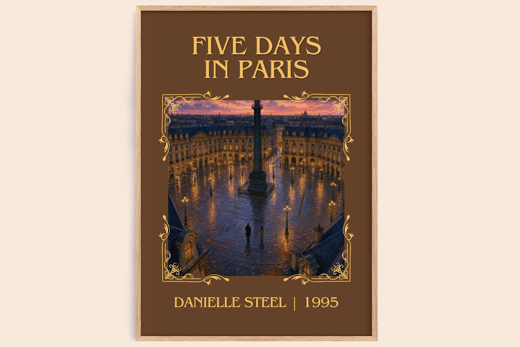 Five Days In Paris Classic Book Art Print by Danielle Steel