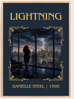 Lightning Classic Book Art Print by Danielle Steel – book poster