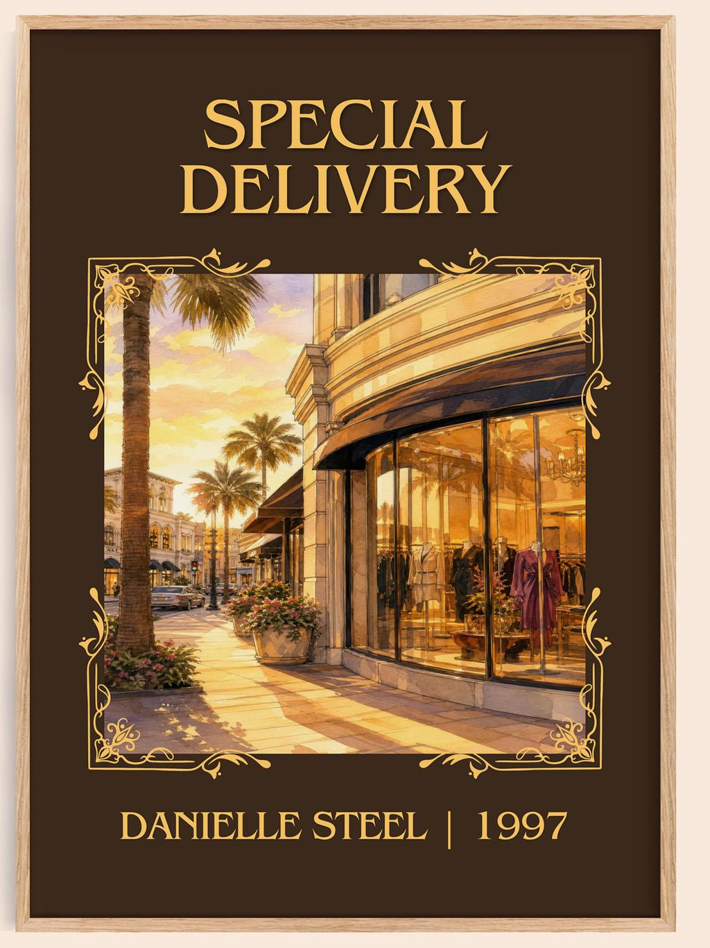 Special Delivery Classic Book Art Print by Danielle Steel – book poster