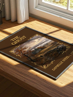 The Ghost Classic Book Art Print by Danielle Steel – print on a sunlit desk