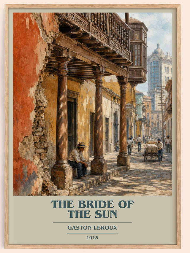 The Bride Of The Sun Book Cover Poster by Gaston Leroux
