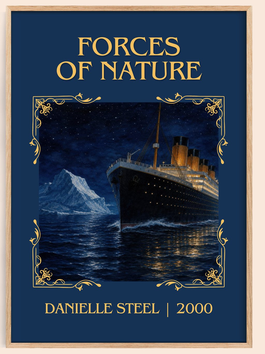 Forces Of Nature Classic Book Art Print by Danielle Steel – book poster