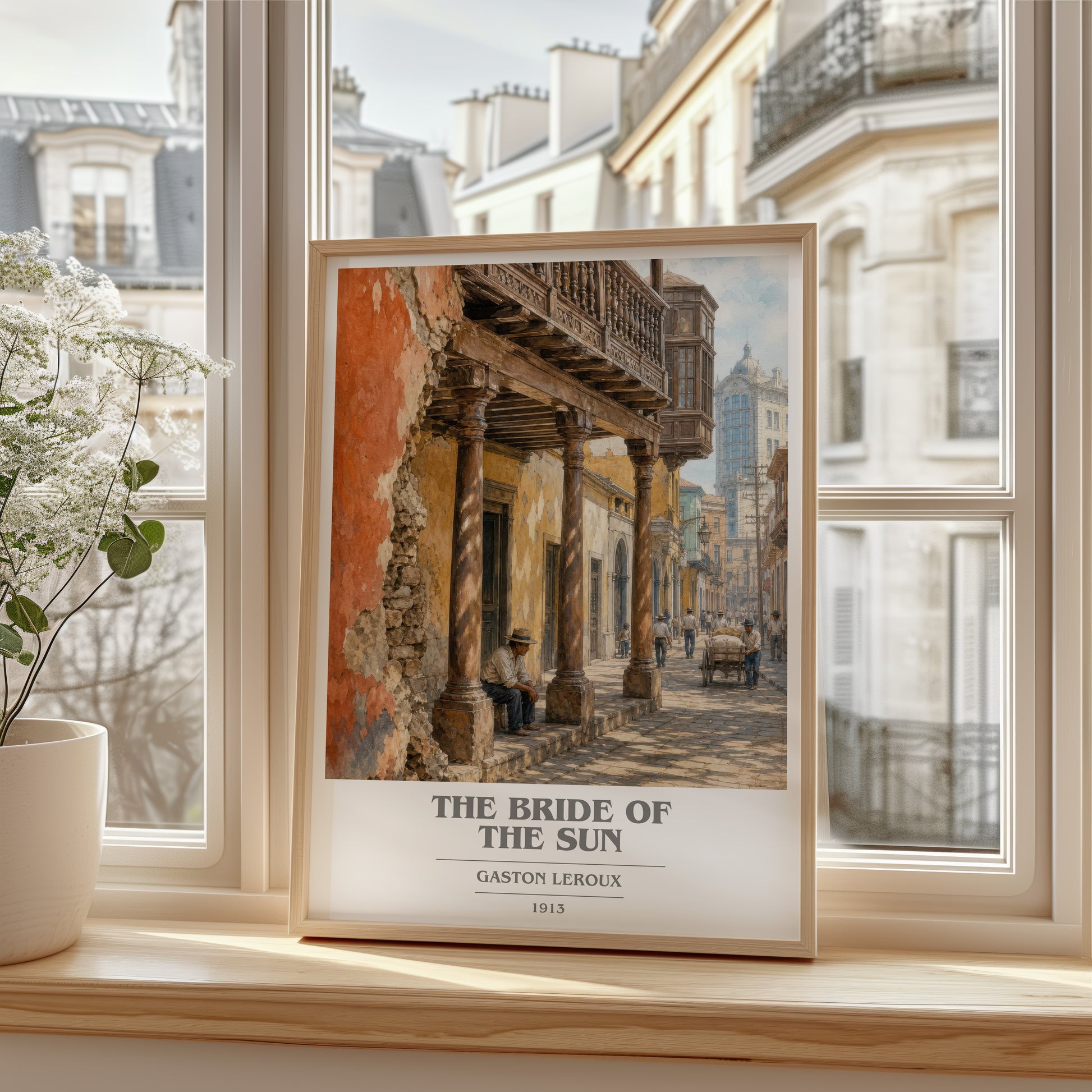 The Bride Of The Sun book cover poster colour and style options – Gaston Leroux book art