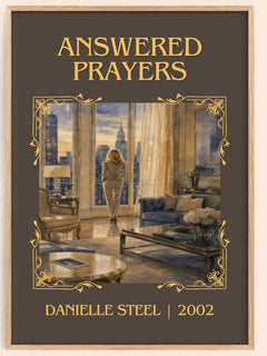 Answered Prayers Classic Book Art Print by Danielle Steel – book poster