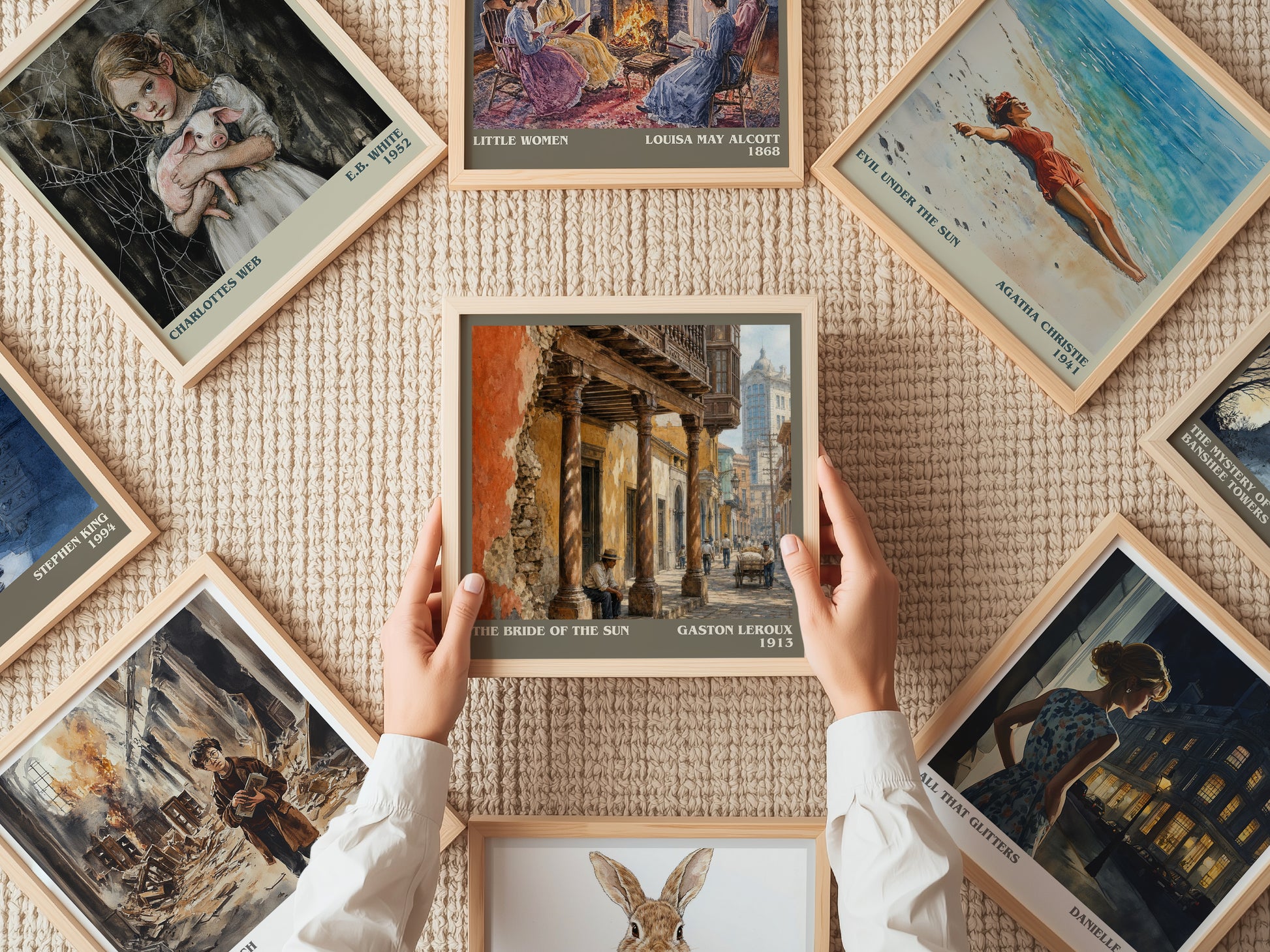 The Bride Of The Sun literary book poster framed on wall – adventure wall art
