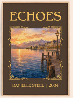 Echoes Classic Book Art Print by Danielle Steel – book poster