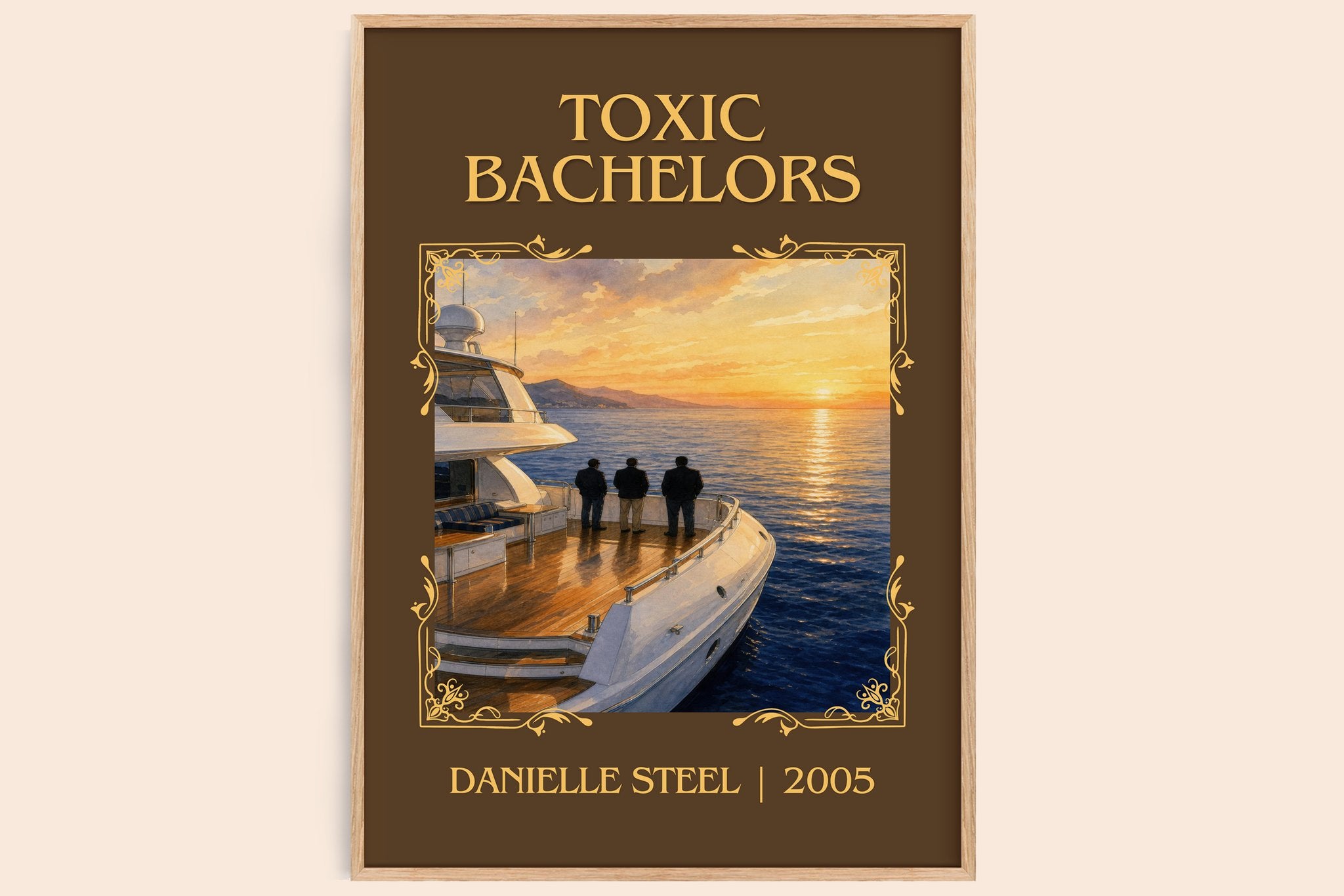 Toxic Bachelors Classic Book Art Print by Danielle Steel