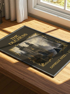The Duchess Classic Book Art Print by Danielle Steel – print on a sunlit desk