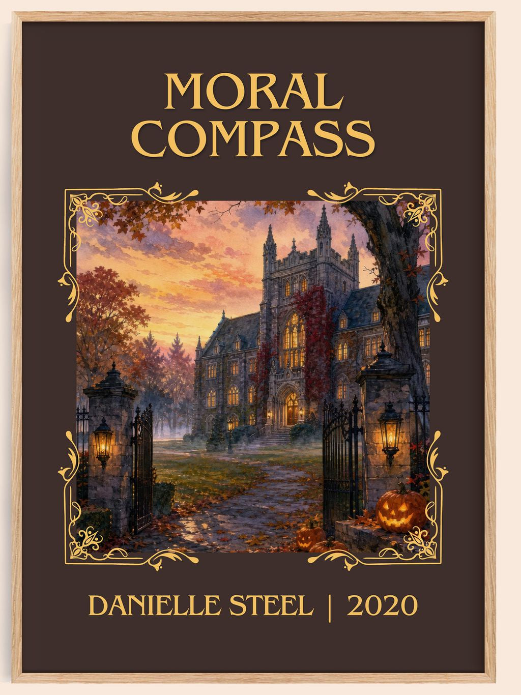 Moral Compass Classic Book Art Print by Danielle Steel – book poster