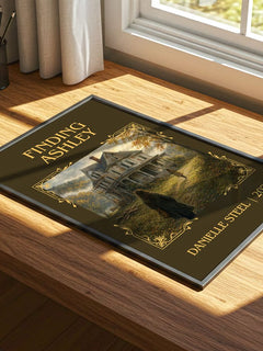Finding Ashley Classic Book Art Print by Danielle Steel – print on a sunlit desk