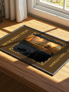 Resurrection Classic Book Art Print by Danielle Steel – print on a sunlit desk