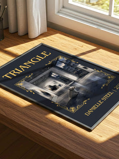 Triangle Classic Book Art Print by Danielle Steel – print on a sunlit desk