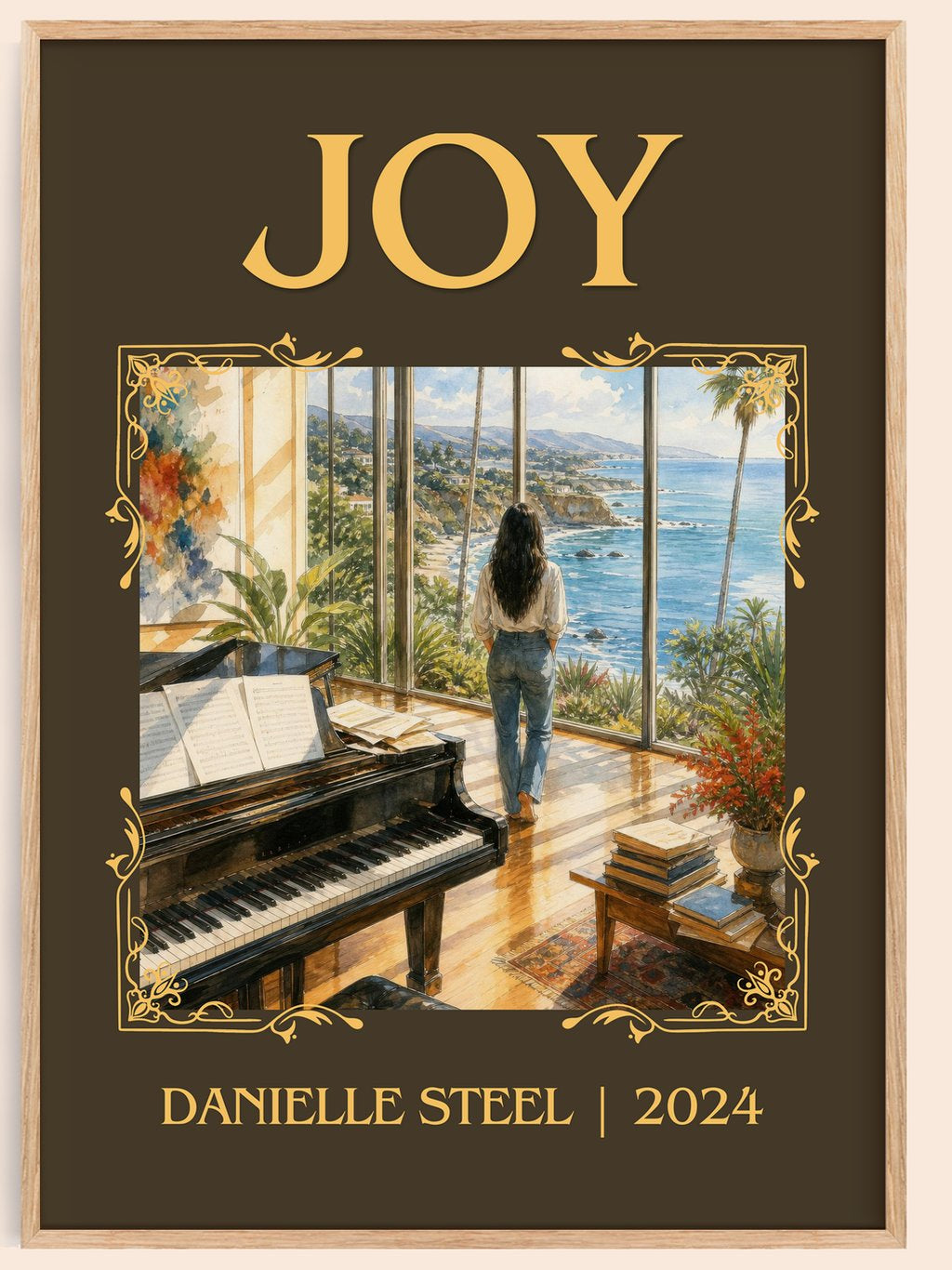 Joy Classic Book Art Print by Danielle Steel – book poster