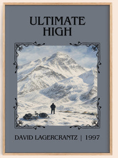 Ultimate High Classic Book Art Print by David Lagercrantz – book poster