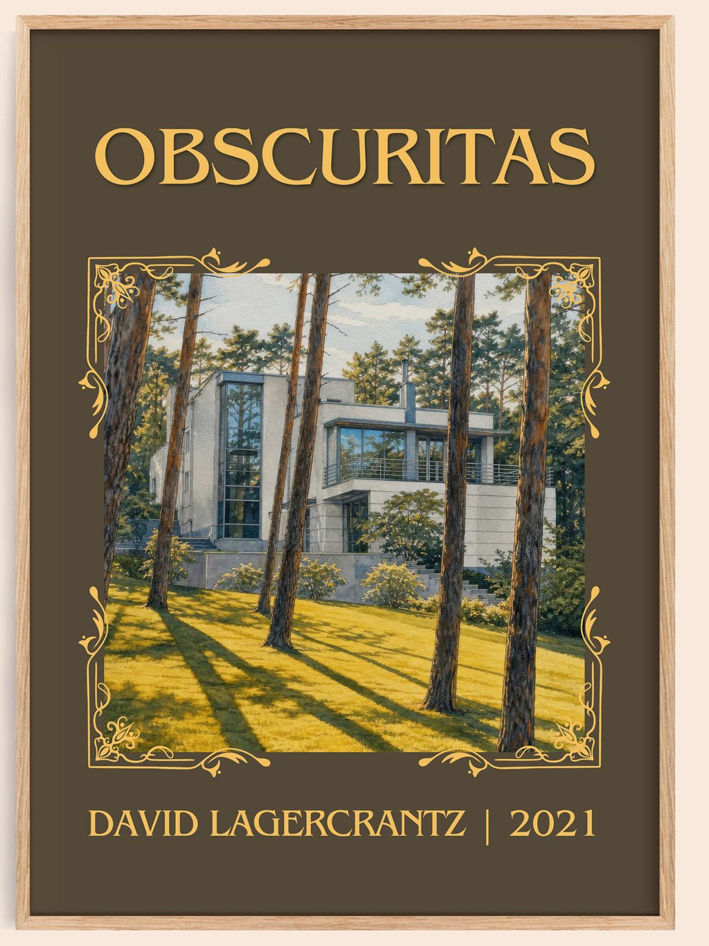 Obscuritas Classic Book Art Print by David Lagercrantz – book poster